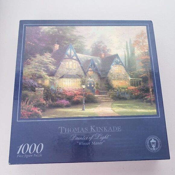 Thomas Kinkade Other - Thomas Kincade Winsor Manor Puzzle 1000 Pieces New Sealed Cottagecore